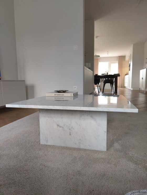 Image 1 of Carrara Marble Coffee Table