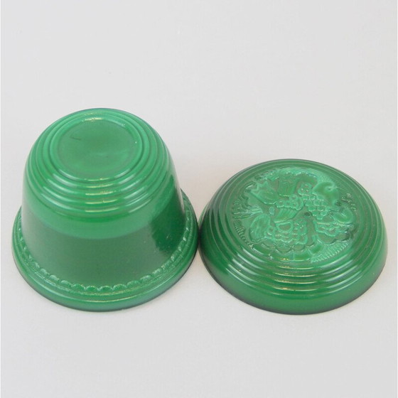 Image 1 of Scatola di vetro Art Déco vintage di Heinrich Hoffmann per Schlevogt, 1930