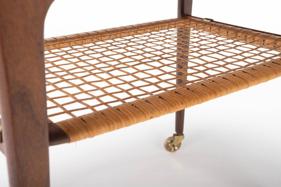 Image 1 of Danish Serving Trolley Attributed To Johannes Andersen For Cfc Silkeborg, Denmark, 1950S