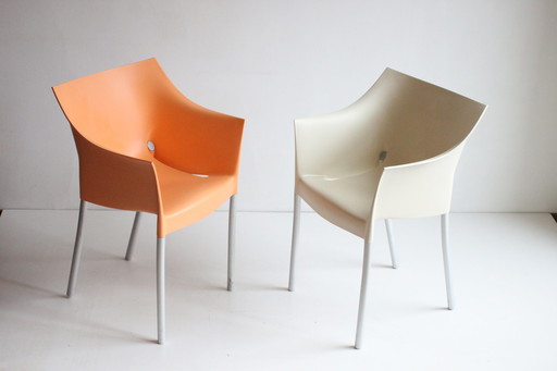 2x Kartell Dr No chairs by Phillip Starck