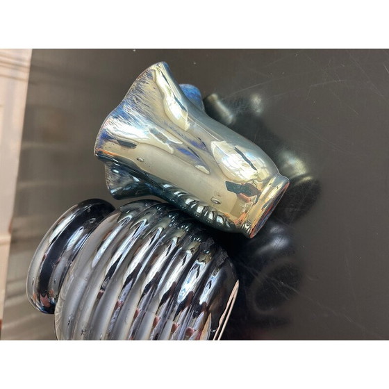 Image 1 of Pair of vintage vases in flamed sandstone