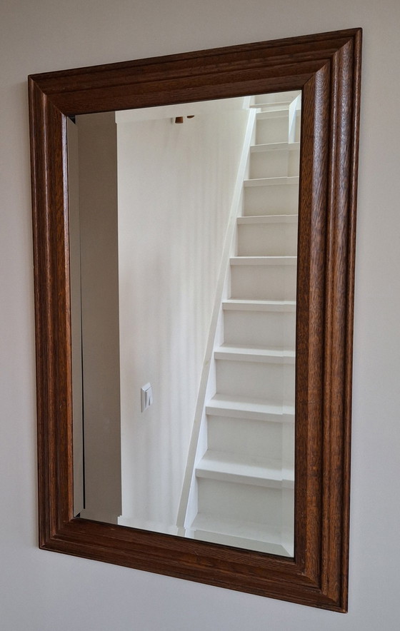 Image 1 of Oak Mirror With Polished Glass