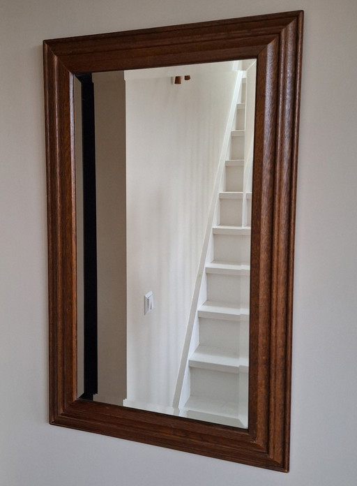 Oak Mirror With Polished Glass