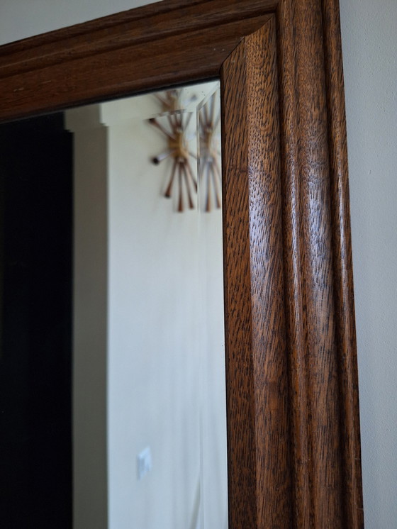 Image 1 of Oak Mirror With Polished Glass