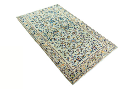 190 X 118 Cm Hand-knotted Keshan Cork Rug