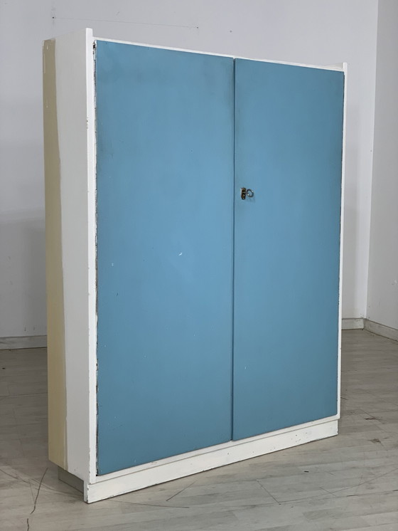 Image 1 of Mid century linen cupboard shoe cupboard hall cupboard closet vintage closet