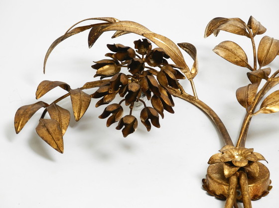 Image 1 of 1970S Xl Wall Lamp Modell Wisteria By Hans Kögl Gilded Metal 