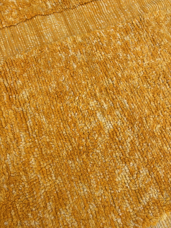 Image 1 of Yellow Moroccan Berber Wool Rug 