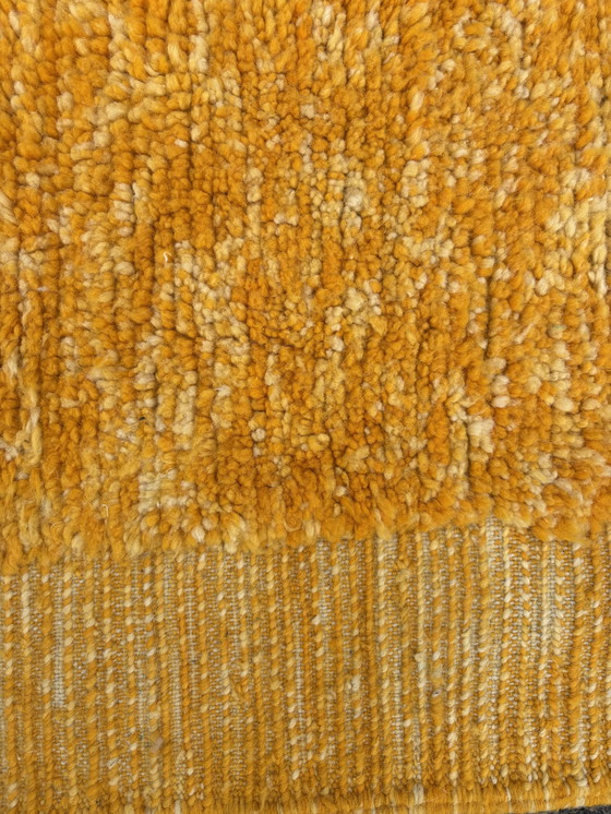 Image 1 of Yellow Moroccan Berber Wool Rug 