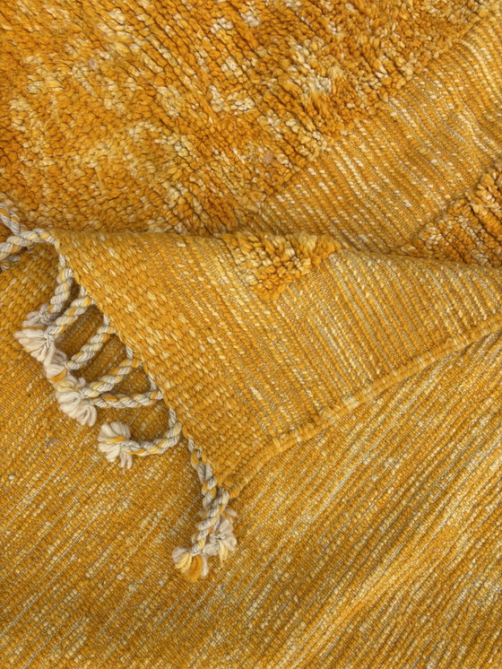 Image 1 of Yellow Moroccan Berber Wool Rug 