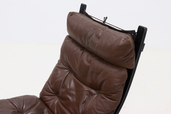 Image 1 of Vintage Ingmar Relling for Westnofa Norway Siesta Lounge Chair and Ottoman 