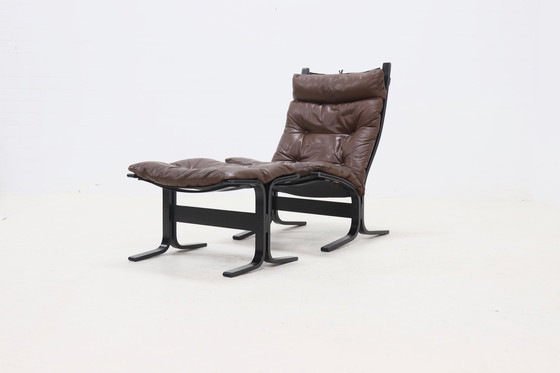 Image 1 of Vintage Ingmar Relling for Westnofa Norway Siesta Lounge Chair and Ottoman 