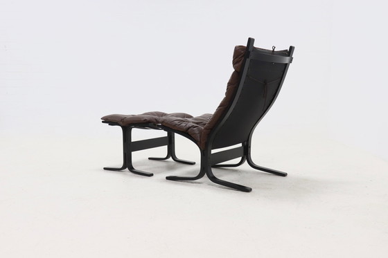 Image 1 of Vintage Ingmar Relling for Westnofa Norway Siesta Lounge Chair and Ottoman 