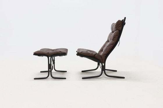 Image 1 of Vintage Ingmar Relling for Westnofa Norway Siesta Lounge Chair and Ottoman 