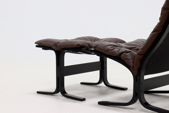 Image 1 of Vintage Ingmar Relling for Westnofa Norway Siesta Lounge Chair and Ottoman 