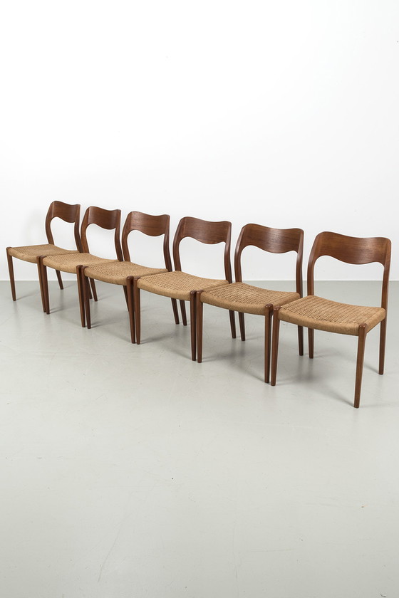 Image 1 of 6x 71 Niels O. Møller chairs