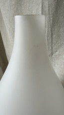 Large Peill and Putzler white Malta pendant lamp by Aloys F. Gangkofner,