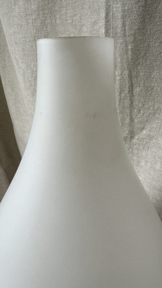 Image 1 of Large Peill and Putzler white Malta pendant lamp by Aloys F. Gangkofner,