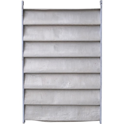 Pannello scorrevole vintage in alluminio e legno di Jean Prouvé, Camerun, 1960