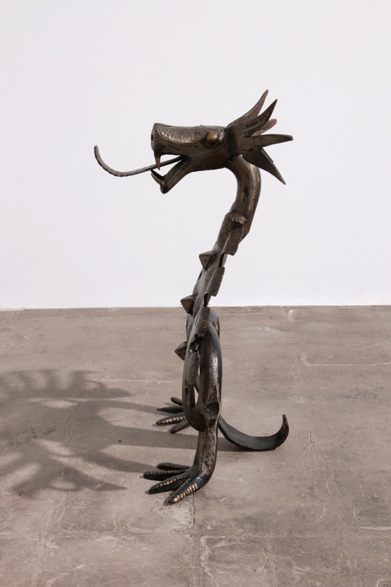 Image 1 of Fireplace Dragon By Smederij Jan Franssen, 1950S-60S