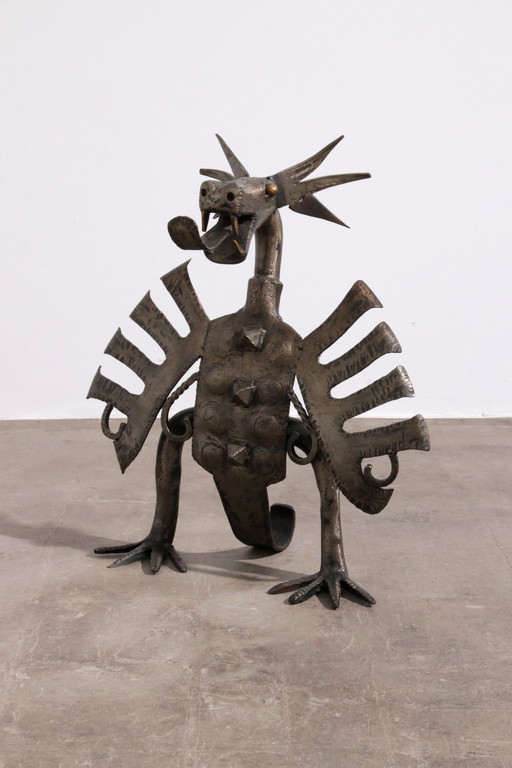 Fireplace Dragon By Smederij Jan Franssen, 1950S-60S