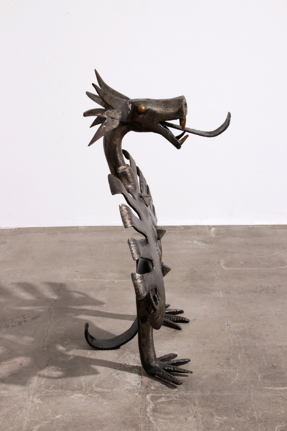 Image 1 of Fireplace Dragon By Smederij Jan Franssen, 1950S-60S