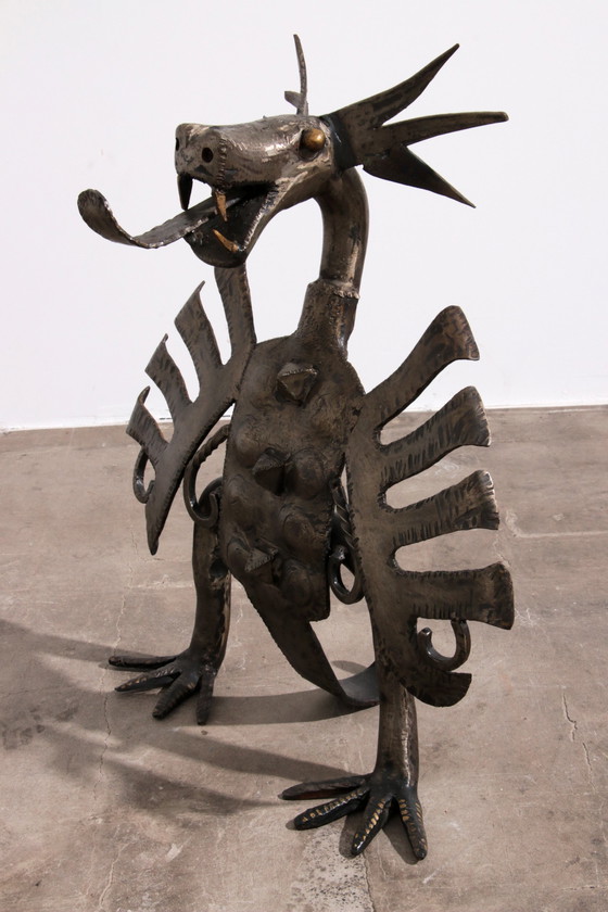 Image 1 of Fireplace Dragon By Smederij Jan Franssen, 1950S-60S