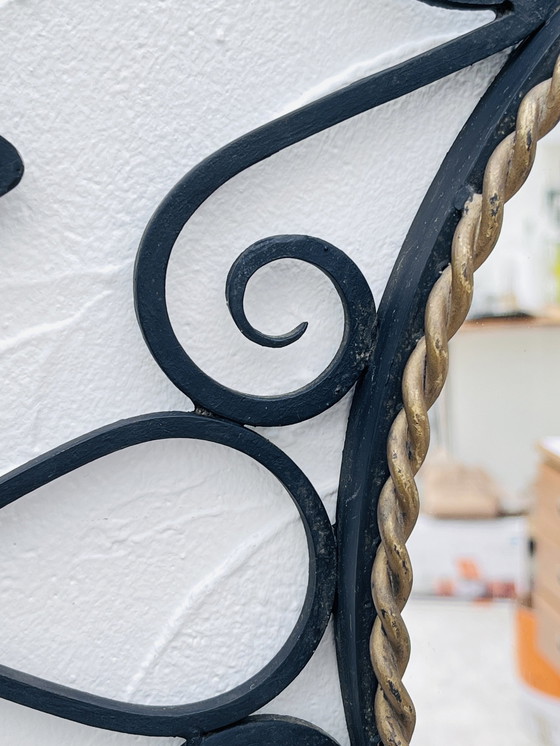 Image 1 of Wrought Iron Mirror Duo