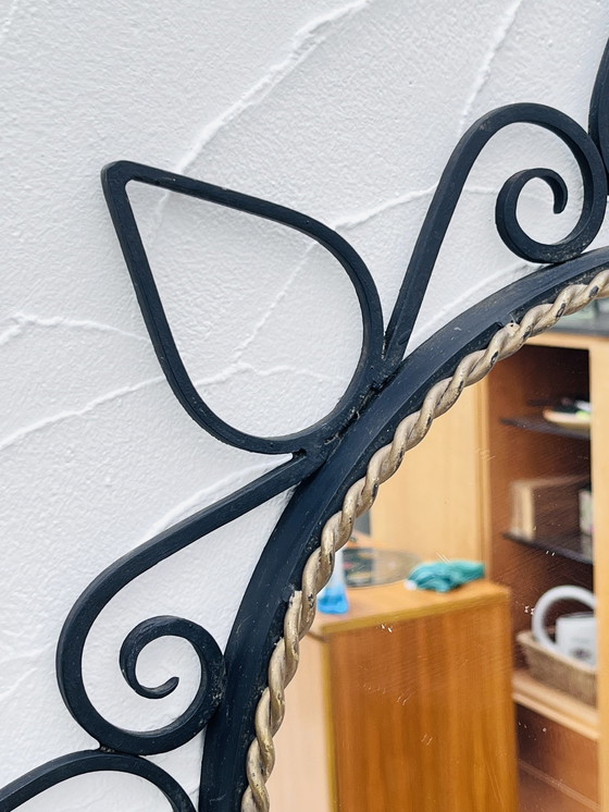 Image 1 of Wrought Iron Mirror Duo