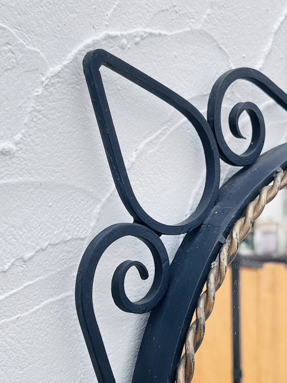 Image 1 of Wrought Iron Mirror Duo