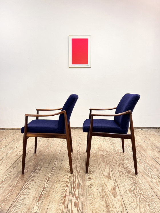 Image 1 of Deux fauteuils en teck de Hartmut Lohmeyer pour Wilkhahn, 1950, Mid Century Modern