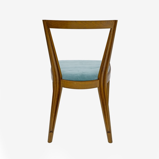 Image 1 of Eight Dining Chairs Ponti 940 By Gio Ponti For Bbb Italia