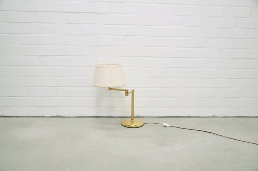 Brass Bendable Lamp Cream Shade