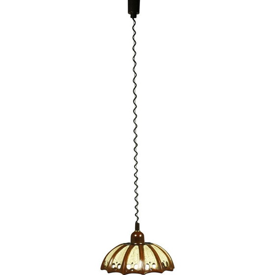 Image 1 of Lampada a sospensione vintage in ceramica lava grassa di Pan Leuchten, 1970