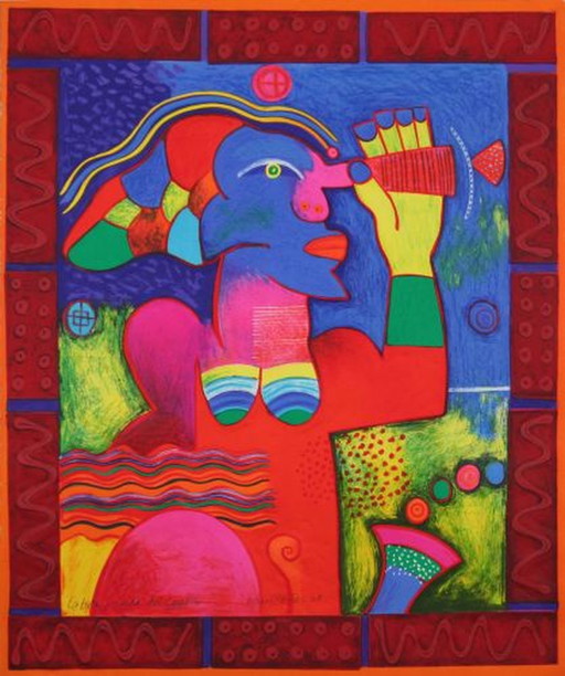 Clemens Briels - La Bola Pedida Del Canon screenprint – lithos zeefdrukken