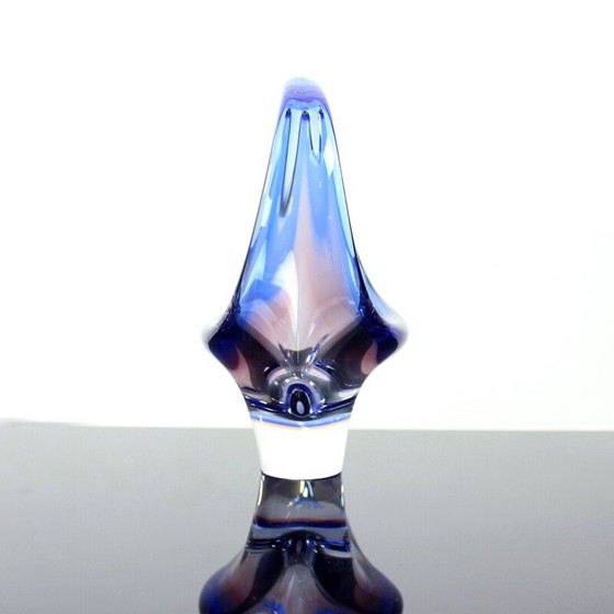 Image 1 of Vintage glass bowl by Frantisek Zemek for Sklarna Mstisov, Czechoslovakia 1960