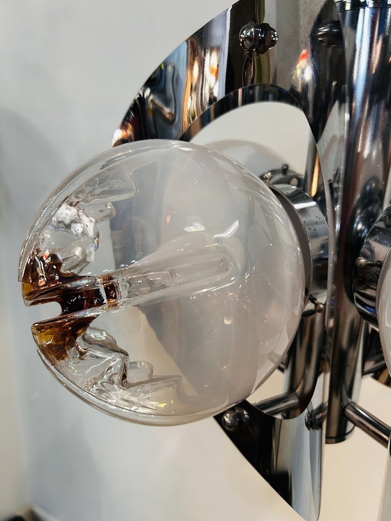 Image 1 of Murano Blown Glass Hanging Lamp