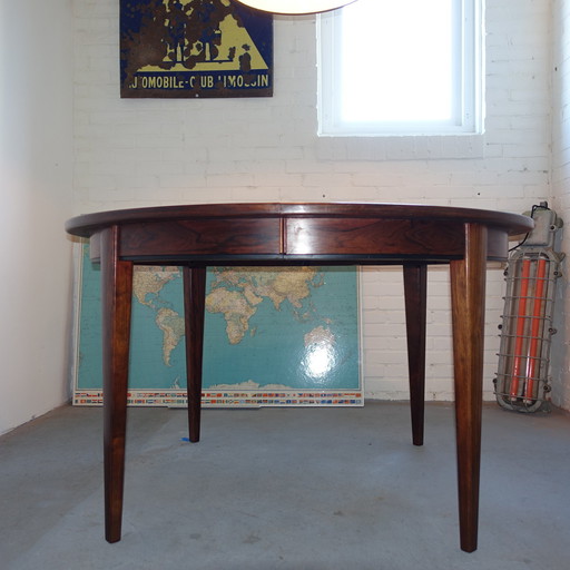 Round Rosewood Dining Table