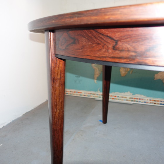 Image 1 of Round Rosewood Dining Table