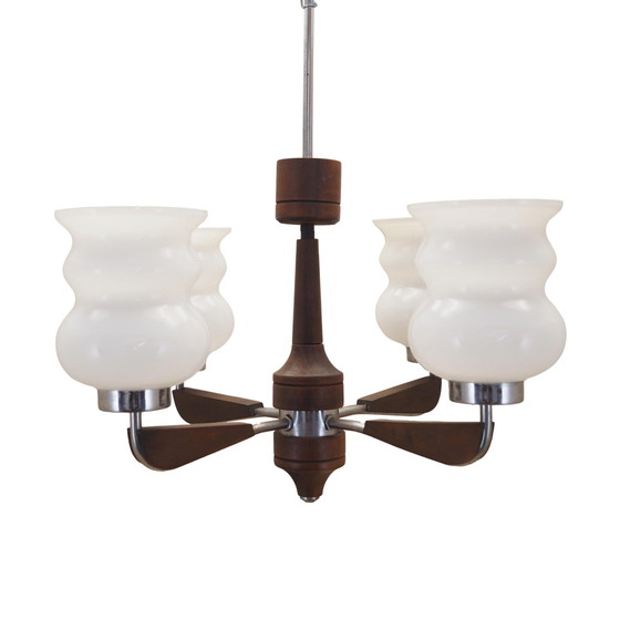 Image 1 of Wooden Chandelier, Danish Design, 1970S, Production: Denmark