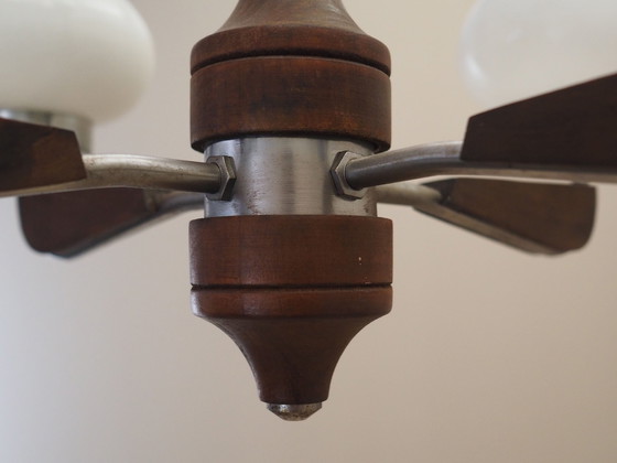 Image 1 of Wooden Chandelier, Danish Design, 1970S, Production: Denmark