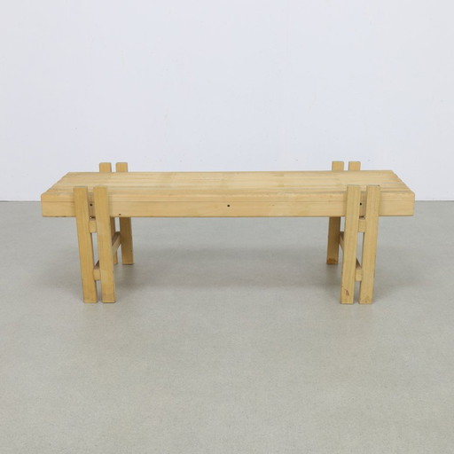 Vintage Slatted Bench