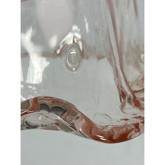 Image 1 of Vintage La Murrina chandelier in pink and white Murano glass, Italy 1970
