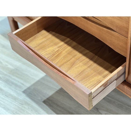 Image 1 of Vintage teak wood sideboard by Burchaard Nielsen for Dyrlum, Denmark 1960