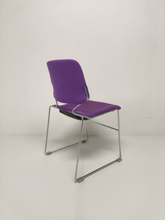 Image 1 of 4x Matrix Krueger Chaise de salle à manger par Tolleson USA 1970