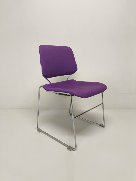 Image 1 of 4x Matrix Krueger Chaise de salle à manger par Tolleson USA 1970