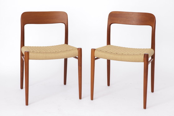 Image 1 of 2x Niels Moller model 75 chair