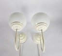 Elco lite - Ducht design - 2 wall lamps - glass - metal - 3rd quarter 20th century