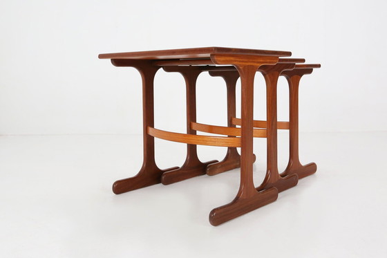 Image 1 of Set of 3 Teak Wood Nesting Tables by G-Plan, 1970s, UK