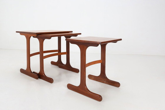 Image 1 of Set of 3 Teak Wood Nesting Tables by G-Plan, 1970s, UK
